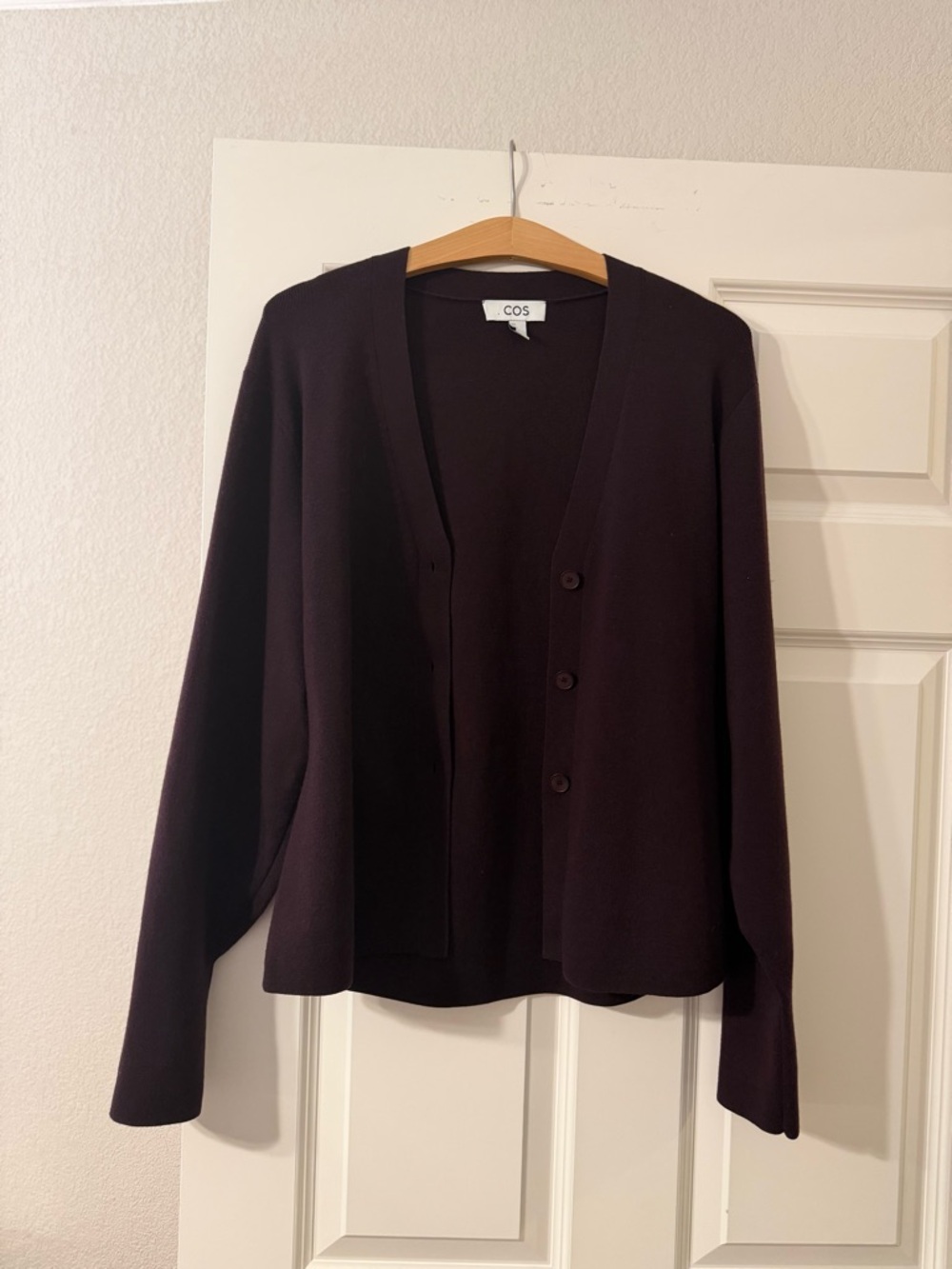 COS V-Neck Button Cardigan - Picture 9 of 10